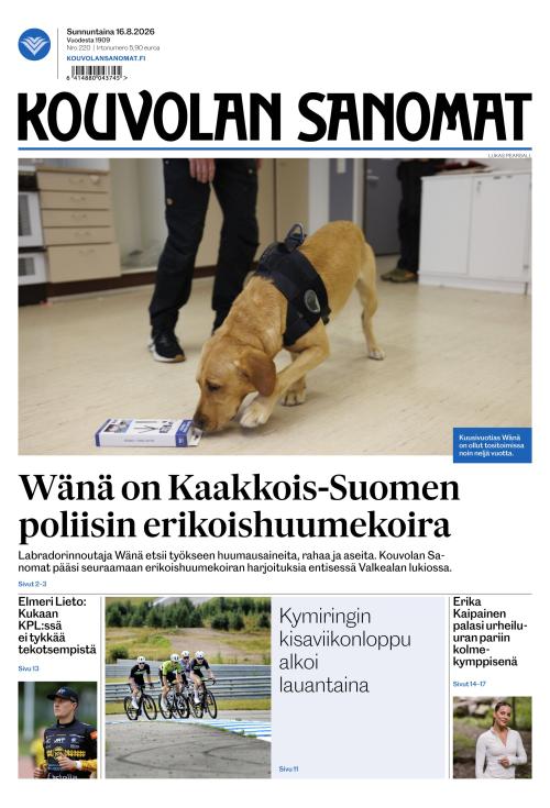 Kouvolan Sanomat 16.8.2026