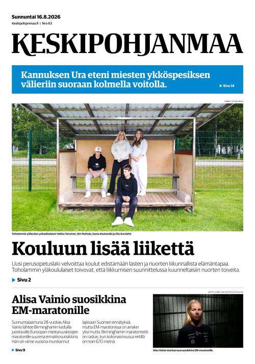 Keskipohjanmaa 16.8.2026