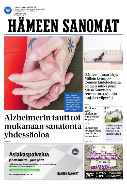 Hämeen Sanomat 16.8.2026
