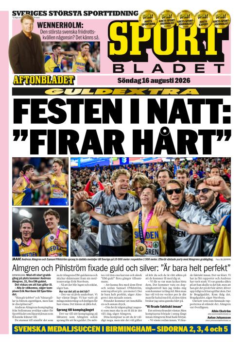 Aftonbladet Sportbladet 16.8.2026