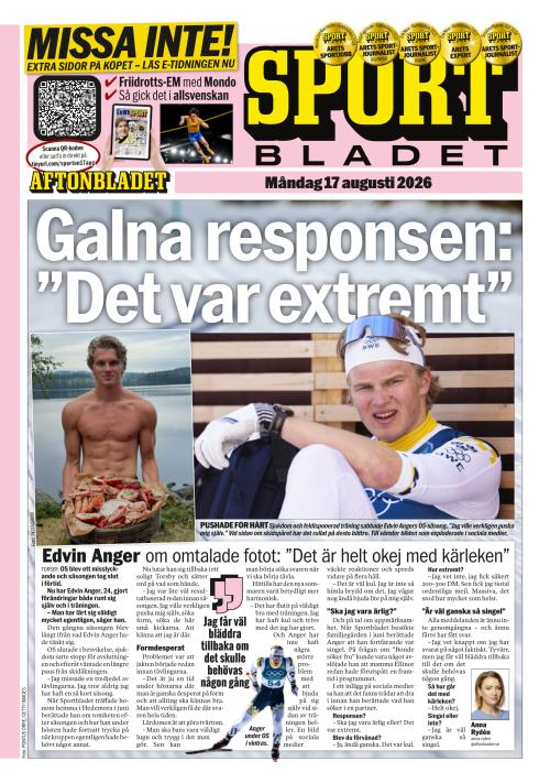 Aftonbladet Sportbladet 17.8.2026
