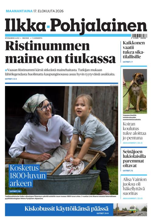 Ilkka-Pohjalainen 17.8.2026