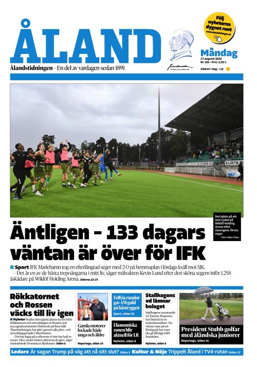 Ålandstidningen 17.8.2026