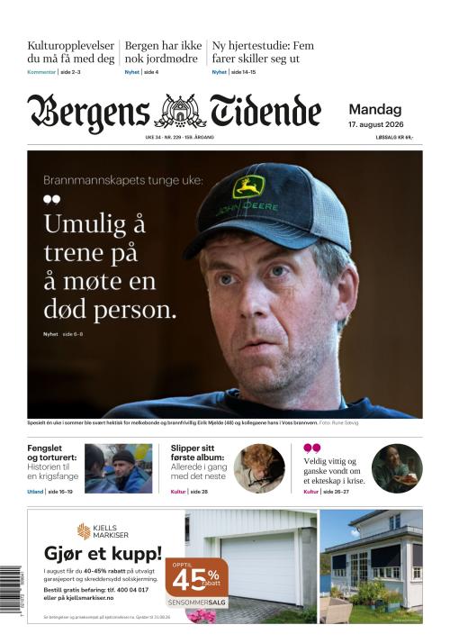 Bergens Tidende 17.8.2026