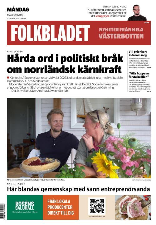 Folkbladet (Västerbotten) (SE) 17.8.2026