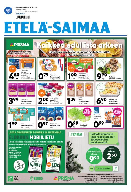 Etelä-Saimaa 17.8.2026