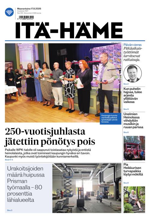Itä-Häme 17.8.2026