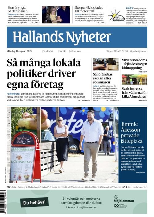 Hallands Nyheter 17.8.2026