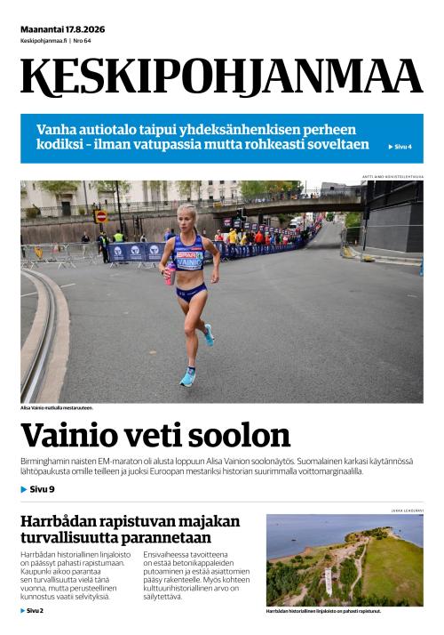Keskipohjanmaa 17.8.2026