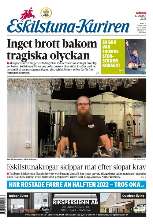 Eskilstuna-Kuriren 17.8.2026