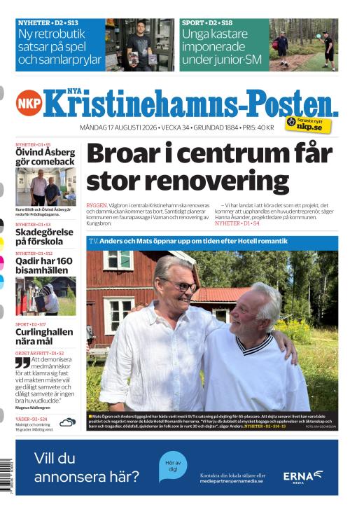 Nya Kristinehamns-Posten 17.8.2026