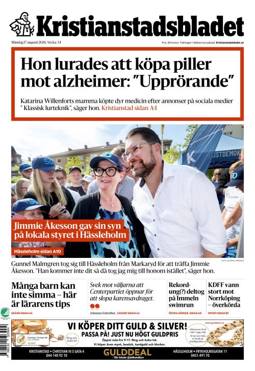 Kristianstadsbladet 17.8.2026