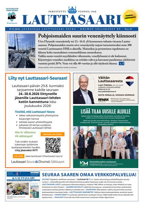 Lauttasaari-lehti 19.8.2026