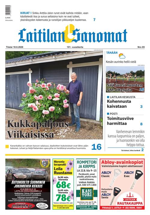 Laitilan Sanomat 18.8.2026