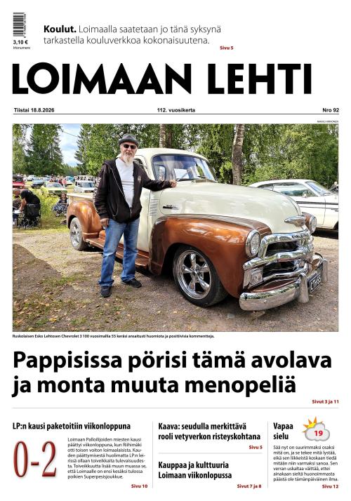 Loimaan Lehti 18.8.2026