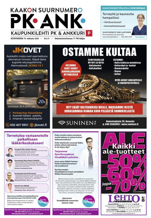 Kaupunkilehti Pohjois-Kymenlaakso 19.8.2026