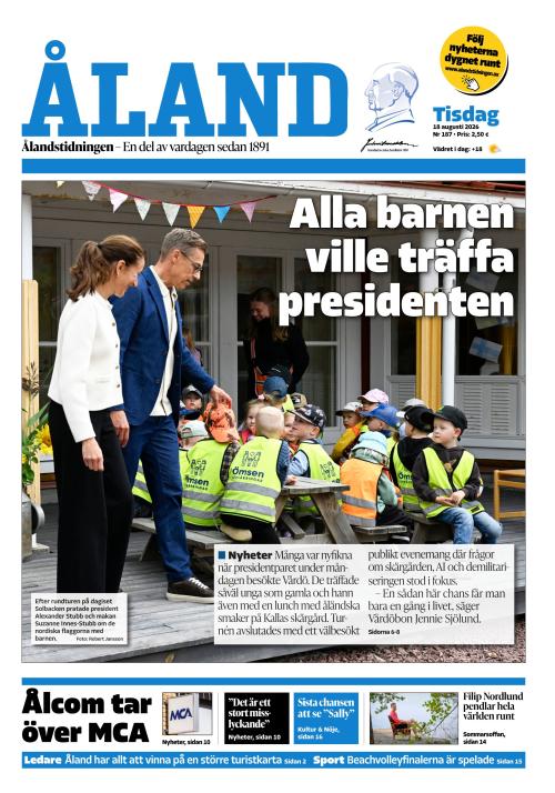 Ålandstidningen 18.8.2026