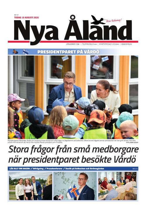 Nya Åland 18.8.2026