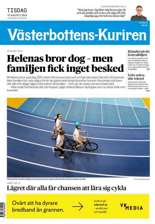 Västerbottens-Kuriren (SE) 18.8.2026