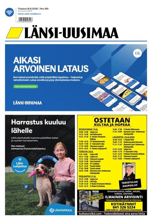 Länsi-Uusimaa 18.8.2026