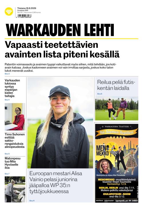Warkauden Lehti 18.8.2026