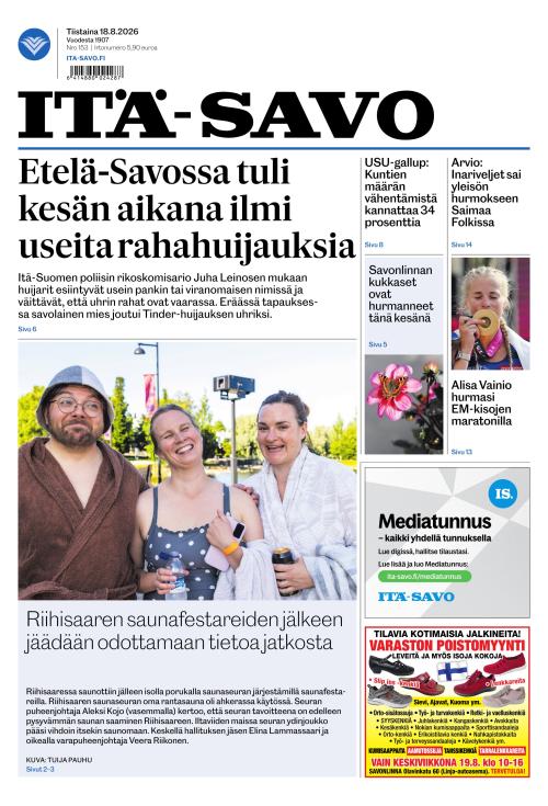 Itä-Savo 18.8.2026