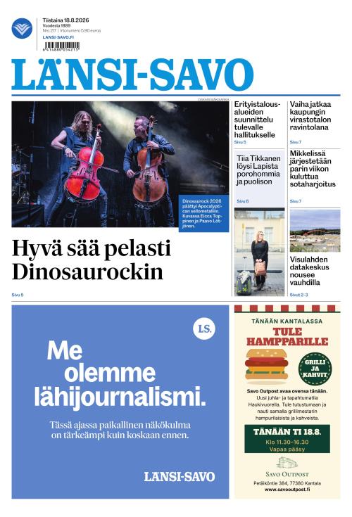 Länsi-Savo 18.8.2026
