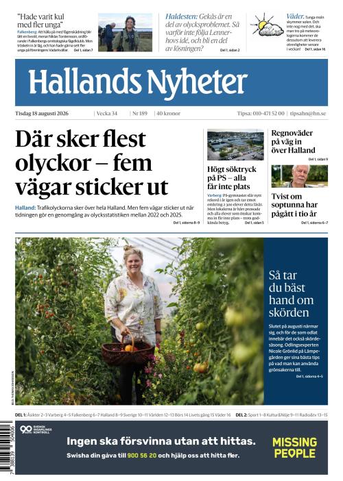Hallands Nyheter 18.8.2026