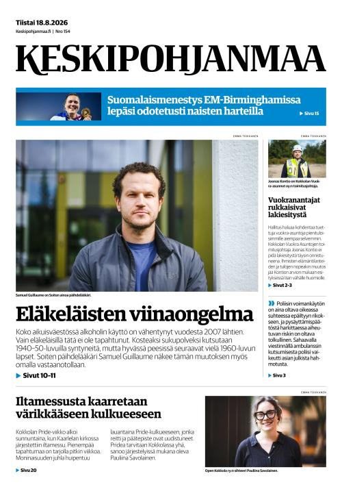 Keskipohjanmaa 18.8.2026