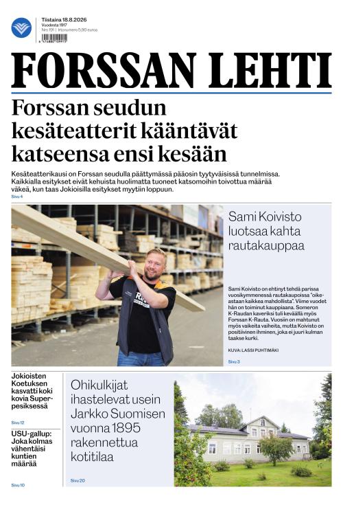 Forssan Lehti 18.8.2026