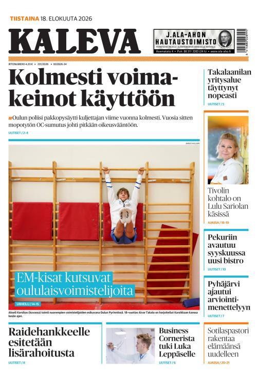 Kaleva 18.8.2026