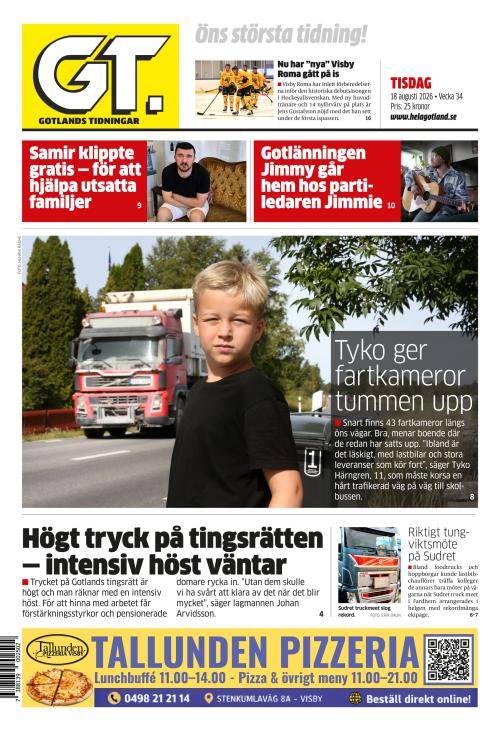Gotlands Tidningar 18.8.2026