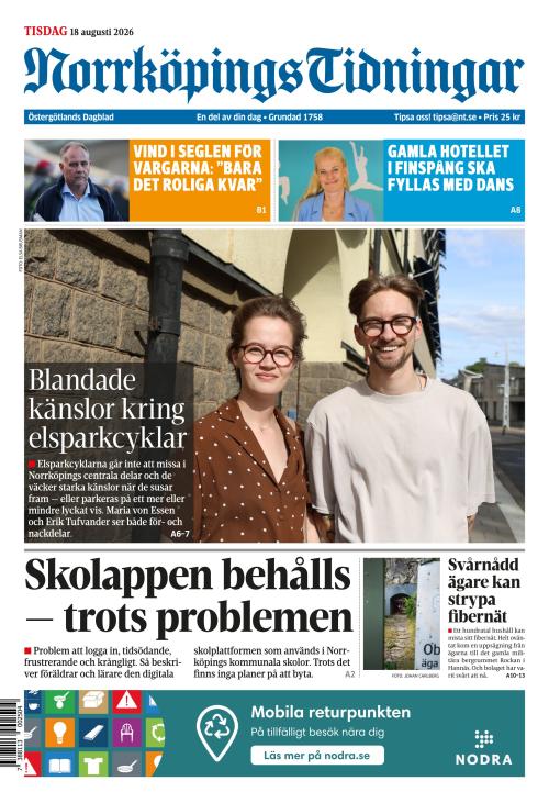 Norrköpings Tidningar 18.8.2026