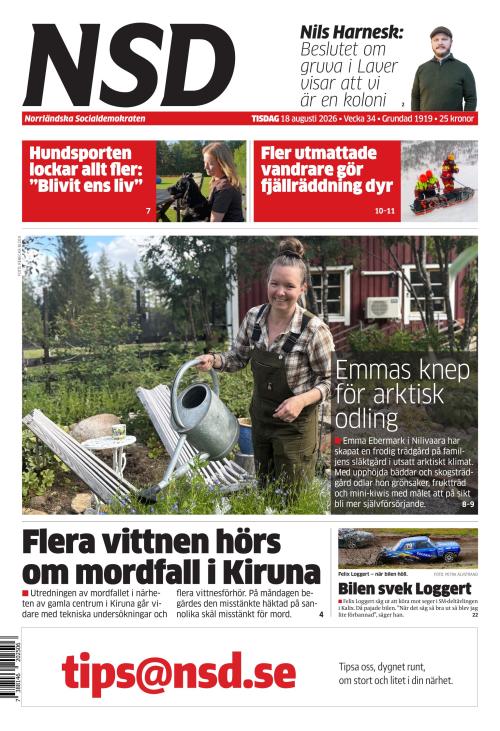Norrländska Socialdemokraten 18.8.2026