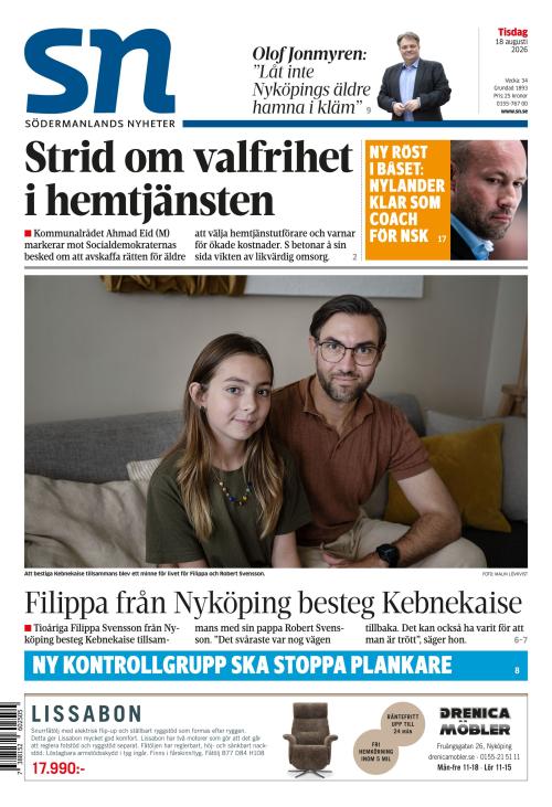 Södermanlands Nyheter 18.8.2026