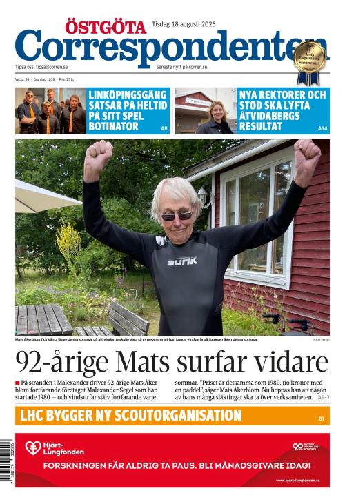Östgöta Correspondenten 18.8.2026