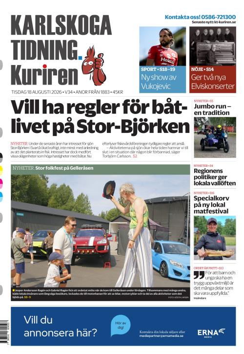 Karlskoga Tidning-Kuriren 18.8.2026