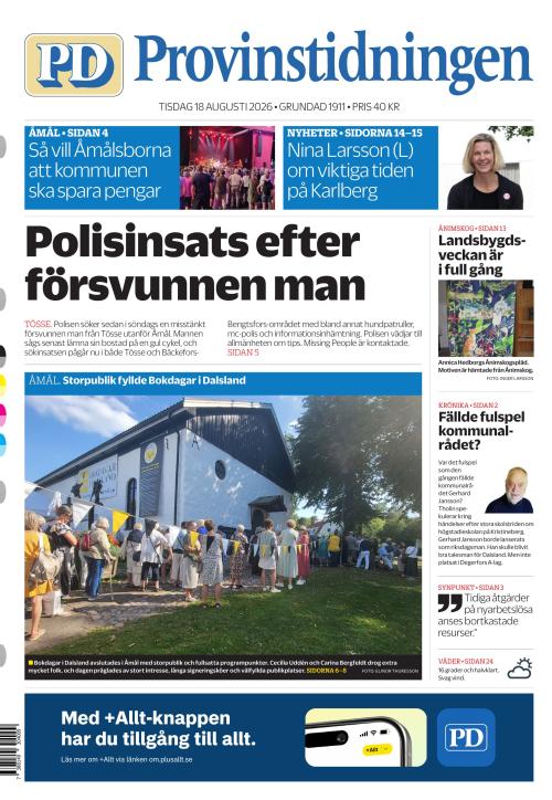 Provinstidningen Dalsland 18.8.2026