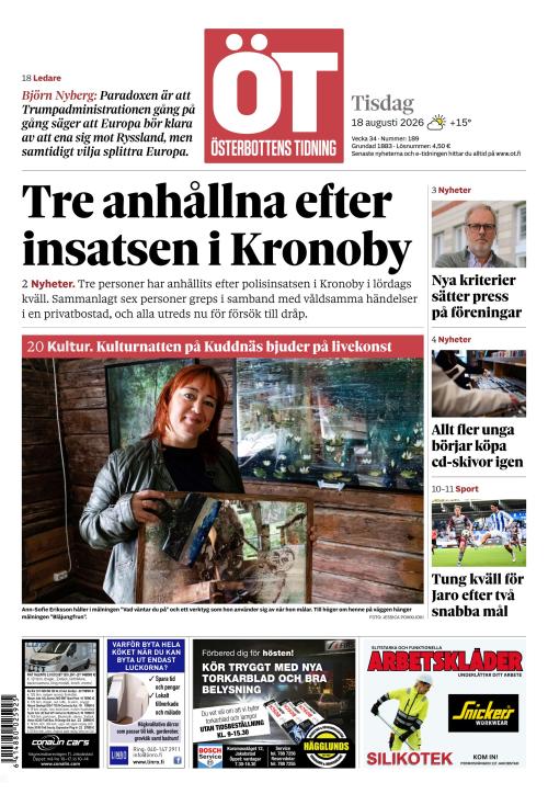 Österbottens Tidning 18.8.2026