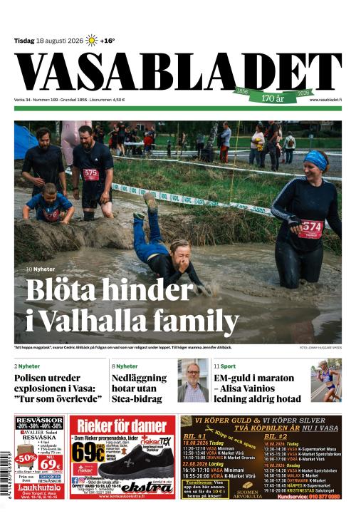 Vasabladet 18.8.2026