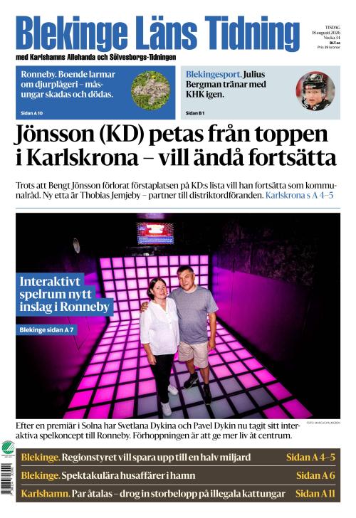 Blekinge Läns Tidning 18.8.2026