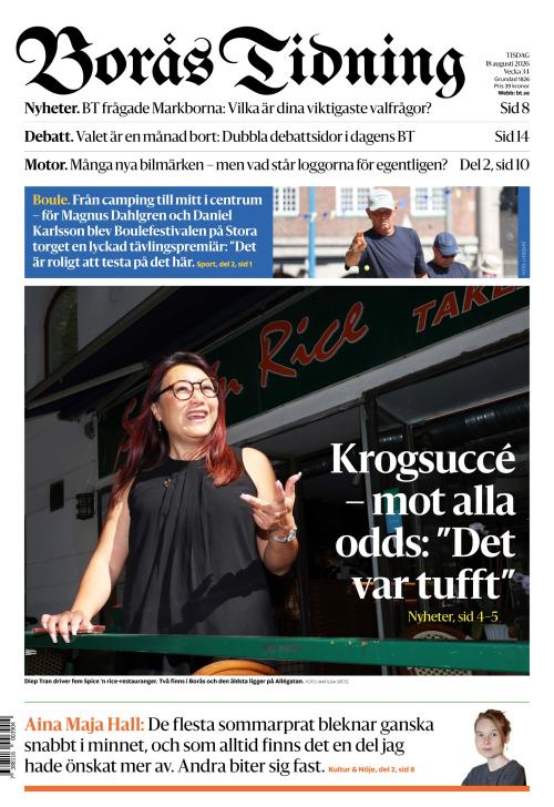 Borås Tidning 18.8.2026