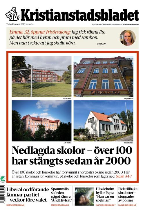 Kristianstadsbladet 18.8.2026