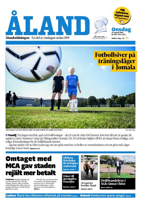 Ålandstidningen 19.8.2026