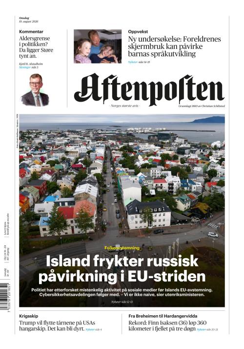 Aftenposten 19.8.2026