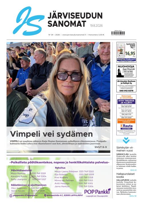 Järviseudun Sanomat 19.8.2026