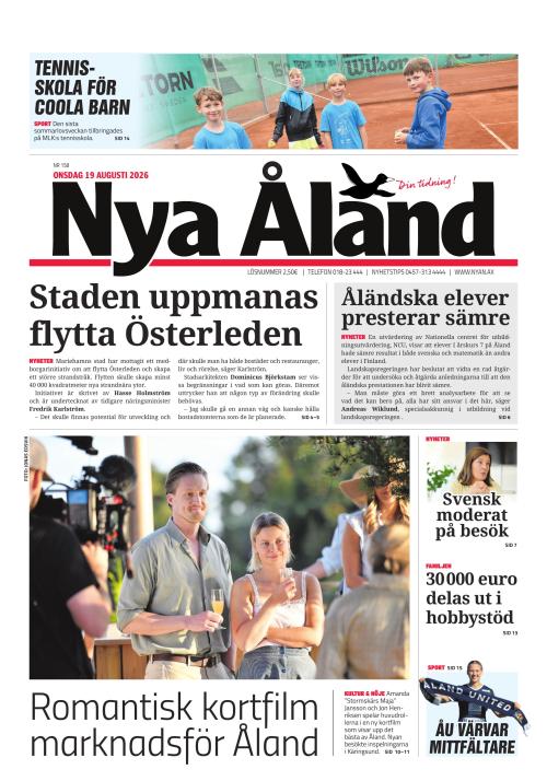 Nya Åland 19.8.2026
