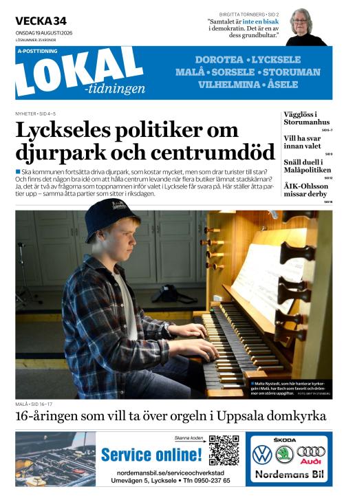 Lokaltidningen 19.8.2026