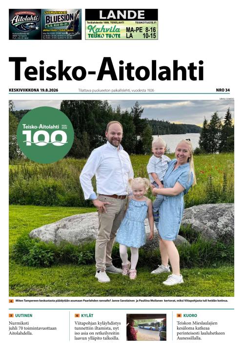 Teisko-Aitolahti 19.8.2026