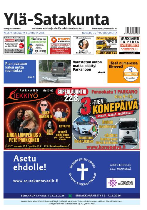 Ylä-Satakunta 19.8.2026
